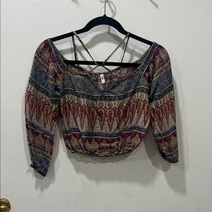 Solemio Multicolor Boho Blouse